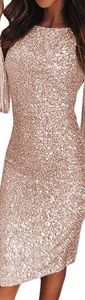 NEW Elegant Sequin  Bodycon Party Midi Dress